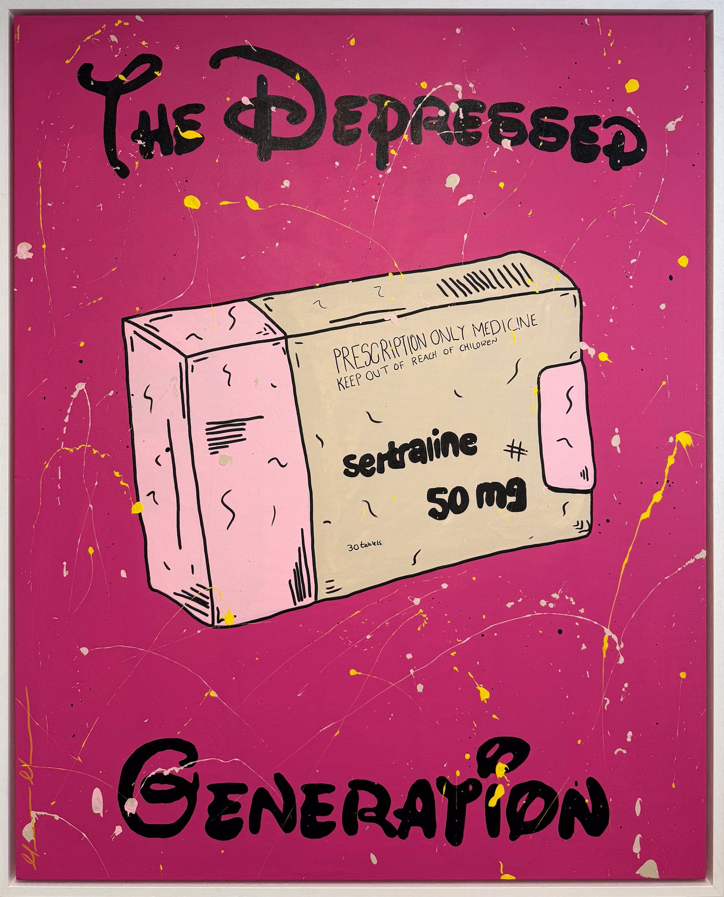 Topshop Topman The Depressed Generation XL Pink Barbie Disney The Depressed Generation text art street art spray can romantic pop art painting original Mason Newman love
J'adoro Aries investment artist investment art From the Library of Bruce Wayne Forbes 30 under 30 figurative emerging artist contemporary art colourful Batman Aries Ascot For Sale