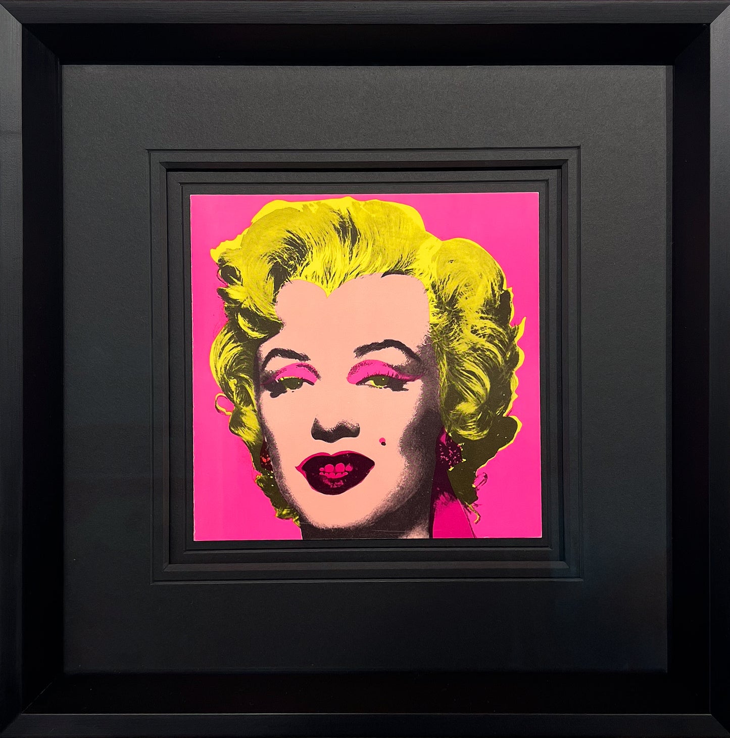 Andy Warhol Marilyn 1981 Castelli Graphics invitation screenprint 30.5x30.5cm hot pink, after F&S II.30, Creed Gallery Ascot.