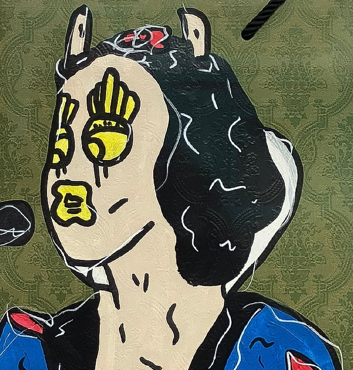 Mason Newman original 1-of-1 painting displayed in-gallery at Creed Gallery, serving London and Ascot collectors.