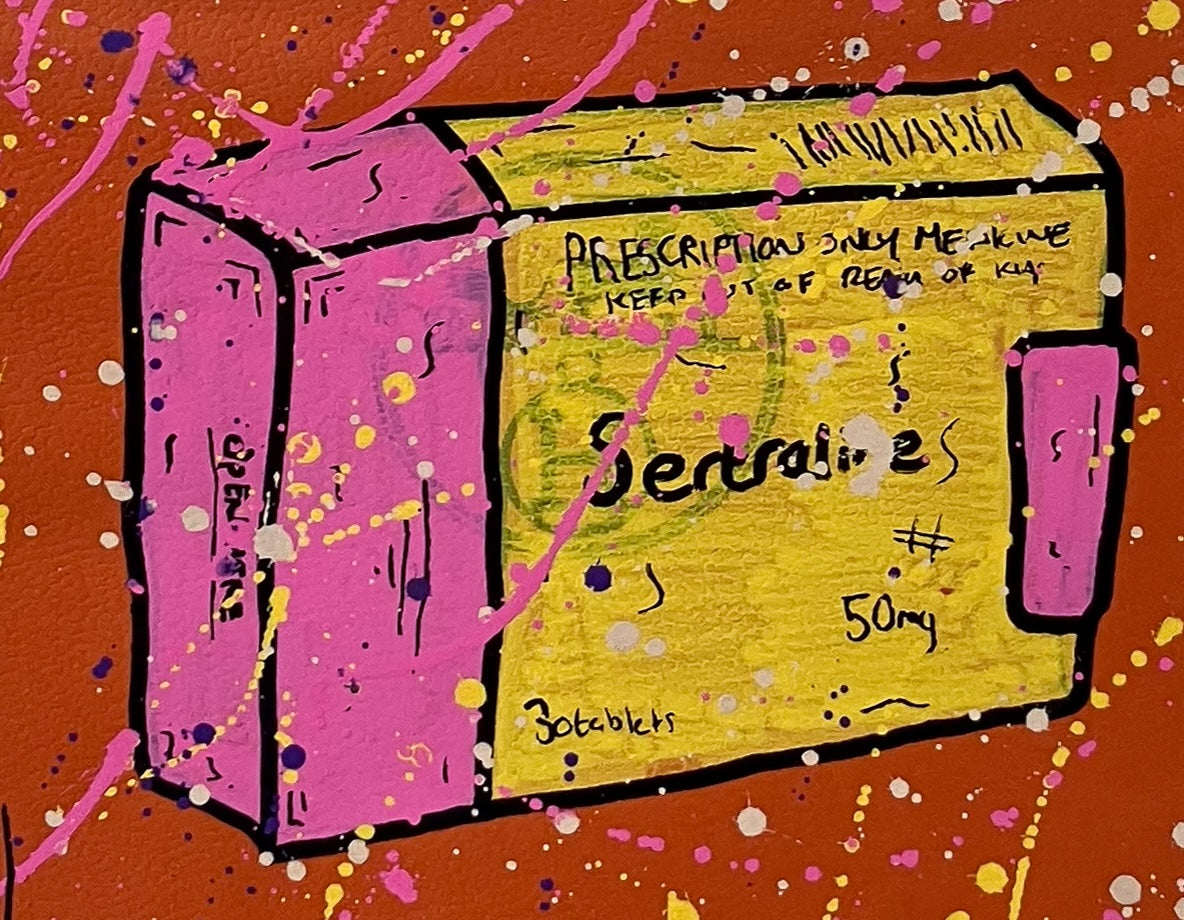 Mason Newman original artwork on display at Creed Gallery on Ascot High Street, Berkshire.