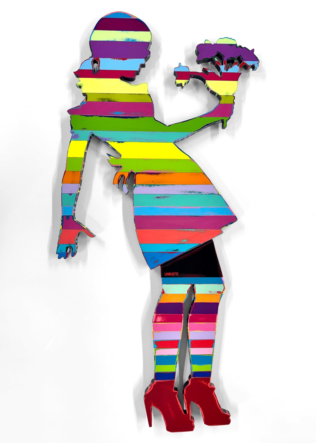 Lhouette | Little Miss Sunshine (Floral) | Original Wall Sculpture