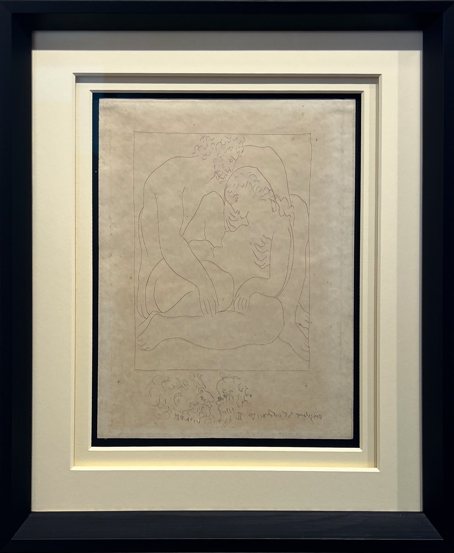 Pablo Picasso Amours de Jupiter et de Semele 1931 etching with remarques, cancelled plate suite, Creed Gallery Ascot.