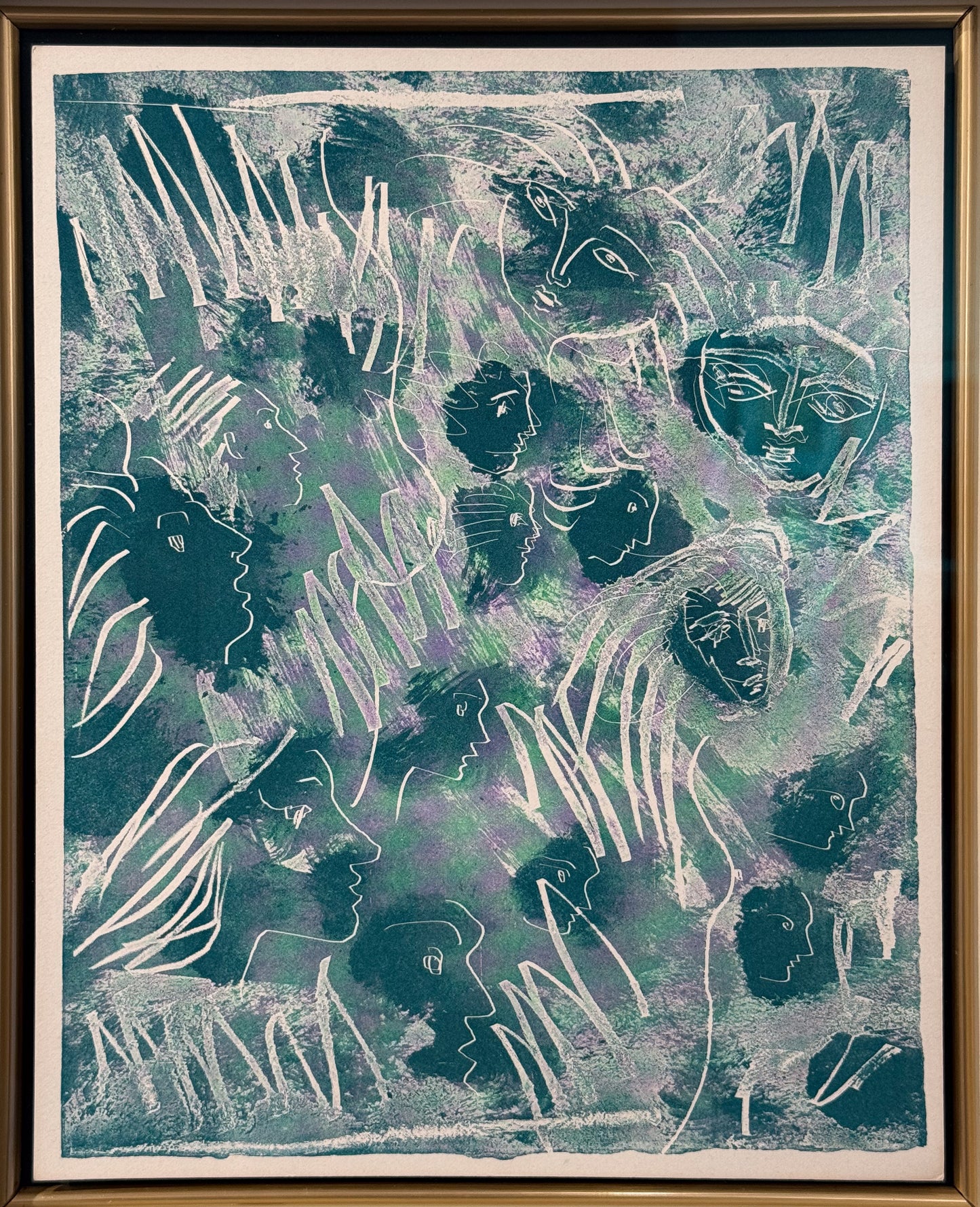 Pablo Picasso Variant of Faces La Chevre-Feuille 1943 zincograph, Creed Gallery Ascot, Berkshire.