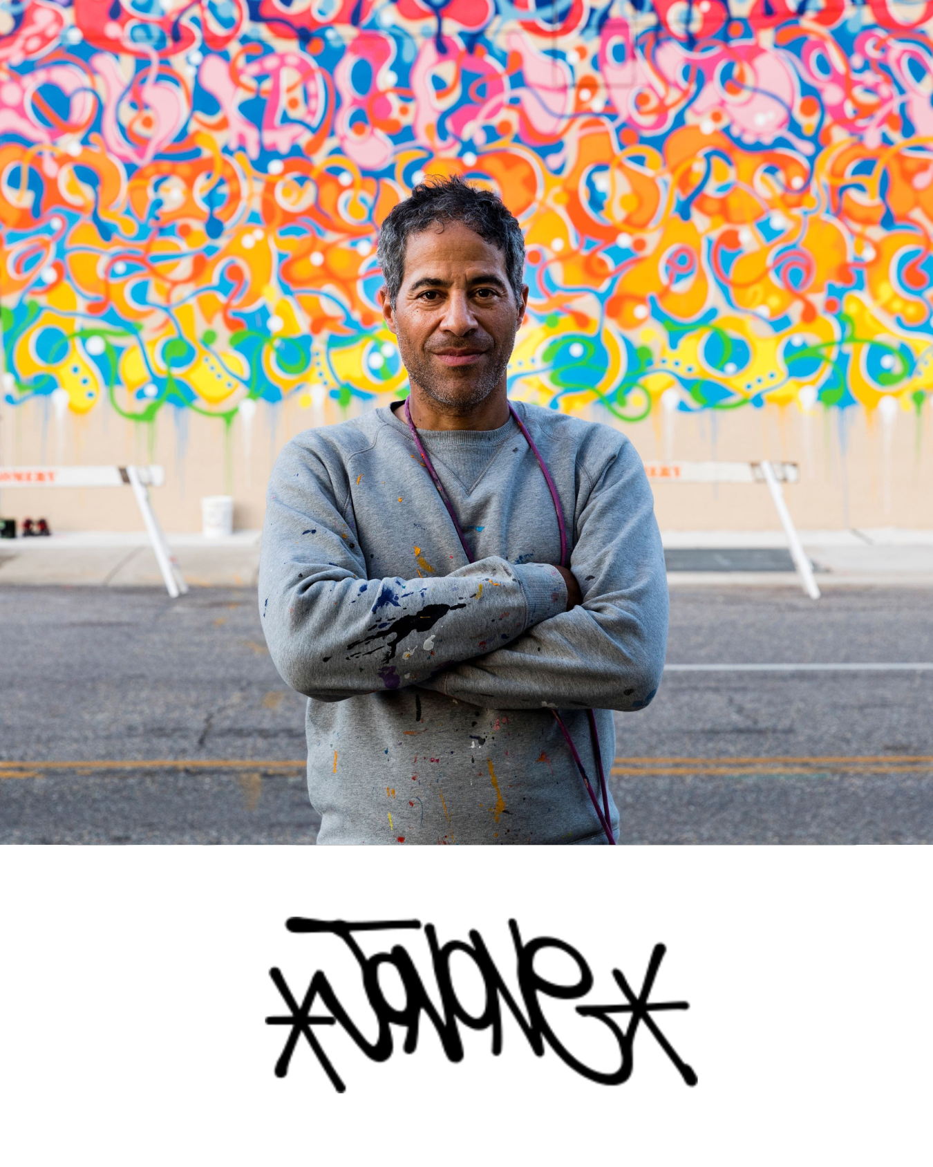 JonOne contemporary urban artist available at Creed Gallery Ascot Berkshire