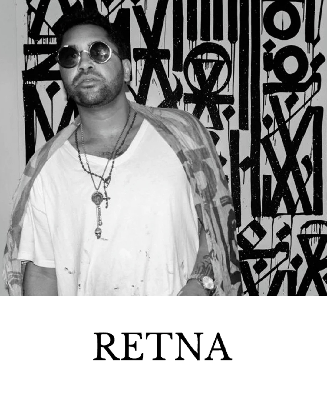 RETNA contemporary script artist portrait