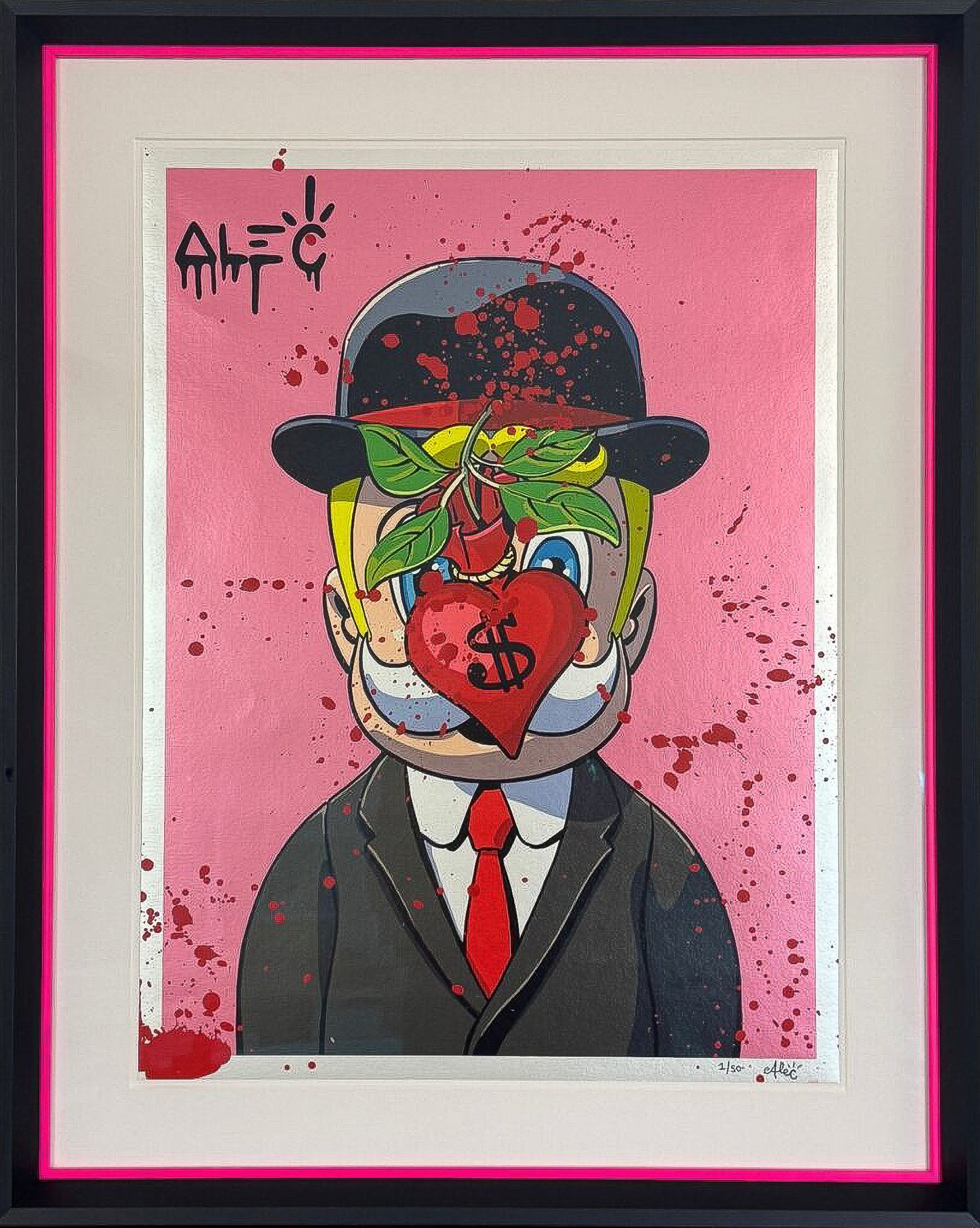 Richie Magritte | Pink Hand Finished