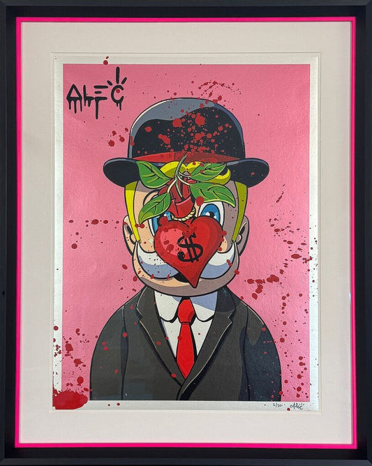 Richie Magritte | Pink Hand Finished