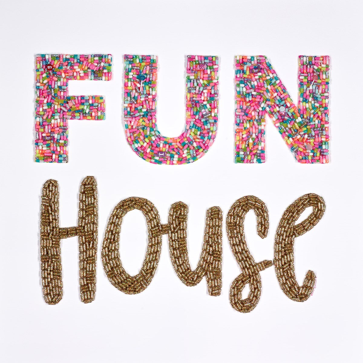 Colourful text 'FUN HOUSE' with a white background

text art

street art

pop art

pills

original

Fun House

Emma Gibbons

contemporary art

colourful

For Sale Framed Artwork Surrey 