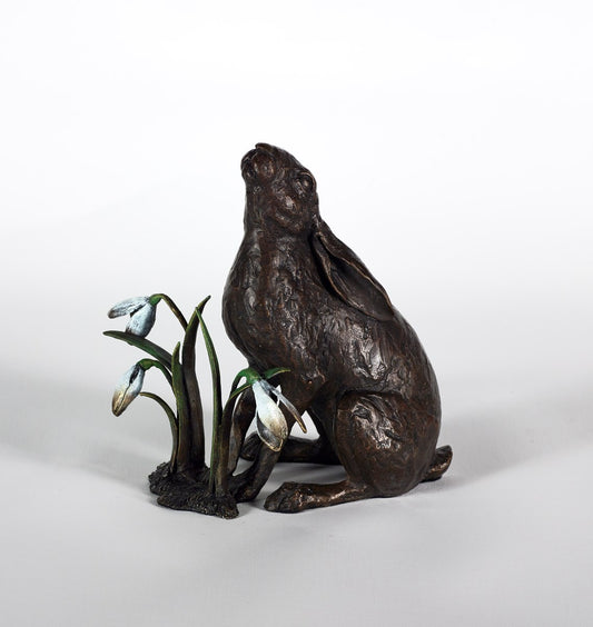 Bronze hare statue with snowdrops

wildlife

Spring Gaze

small sculpture

sculpture

portrait

hare

gift ideas

fine art

figurative

edition

contemporary art

bronze

For Sale Surrey 

Michael Simpson 