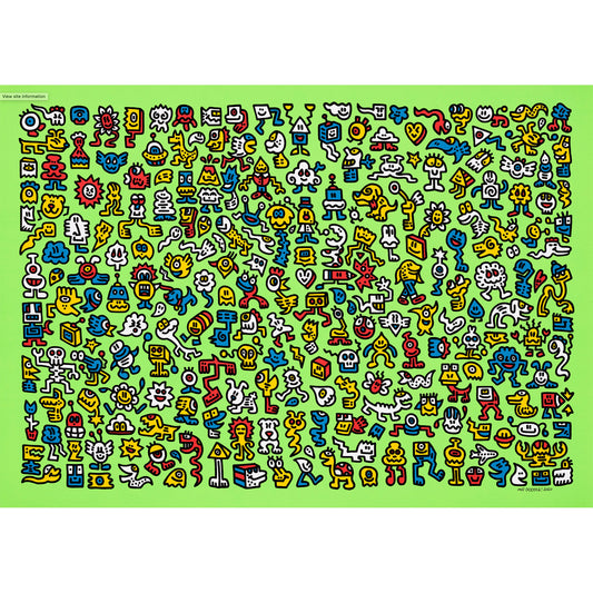 Colourful abstract patterns on a green background

signed limited edition

print

pop art

political art

original

Mr Doodle

heart

edition

Doodle for Ukraine

contemporary art

colourful

collector's item

Alien Town

For Sale Framed Artwork Surrey 