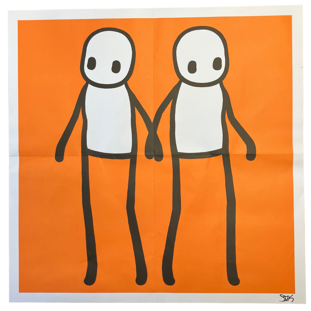 Holding Hands | Orange | Signed