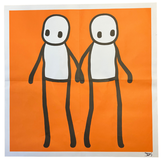 Holding Hands | Orange | Signed