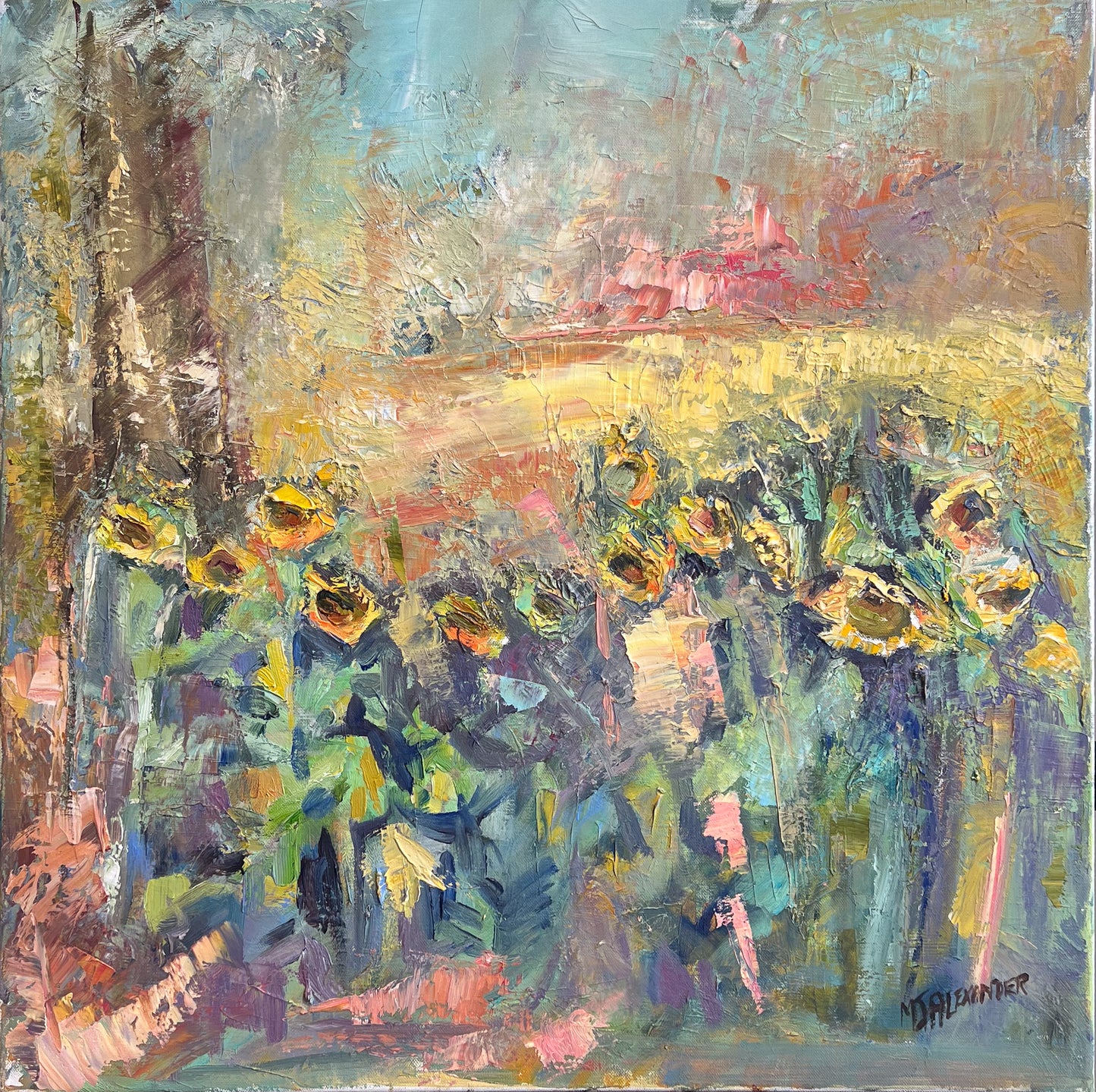 Mary-Jane Alexander | Sunflowers Heat Haze Italy