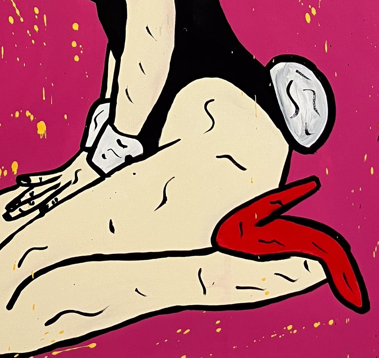 Mason Newman's Playboy Bunny original in our Camberley, Surrey private viewing room, serving London & Home Counties.