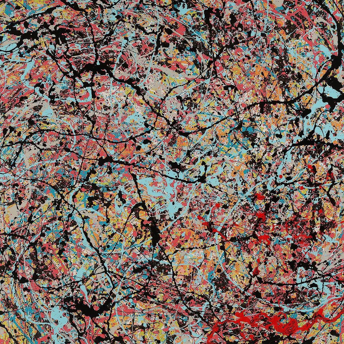 Gravity's Dream by Ed Sheeran, a celestial abstract expressionist print mounted on aluminium, available at Creed Gallery Ascot, Berkshire.