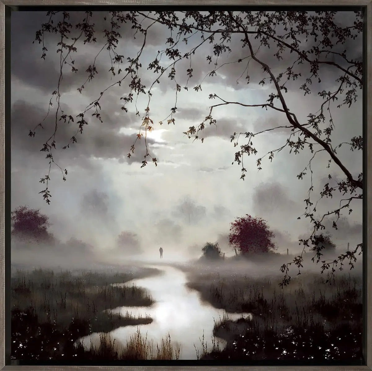 John Waterhouse Chasing the Light limited edition, British landscape, Creed Gallery Ascot, Berkshire.