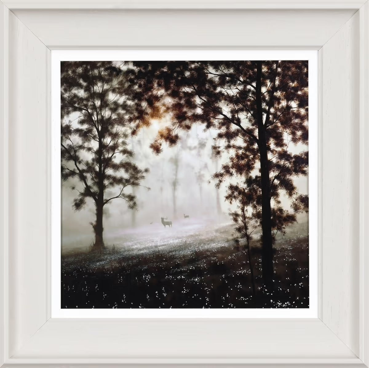 John Waterhouse Woodland Harmony limited edition print, British landscape, Creed Gallery Ascot, Berkshire.