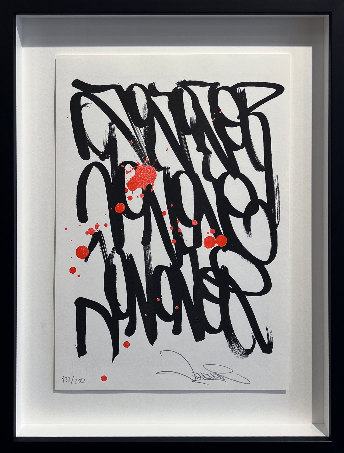 JonOne Spectre City limited edition print at Creed Gallery Ascot Berkshire