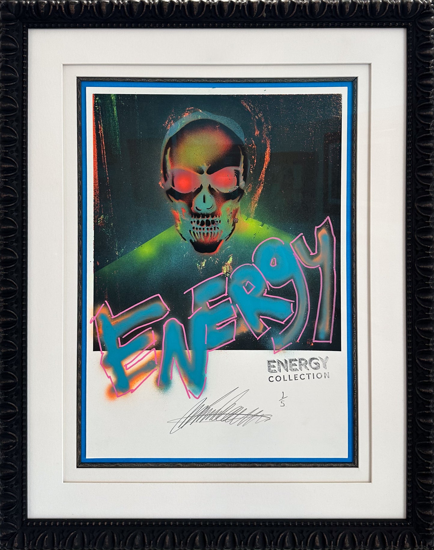 Lincoln Townley "Skull Banker | Energy" artwork from the Bankers collection displayed in a modern luxury Ascot residence.