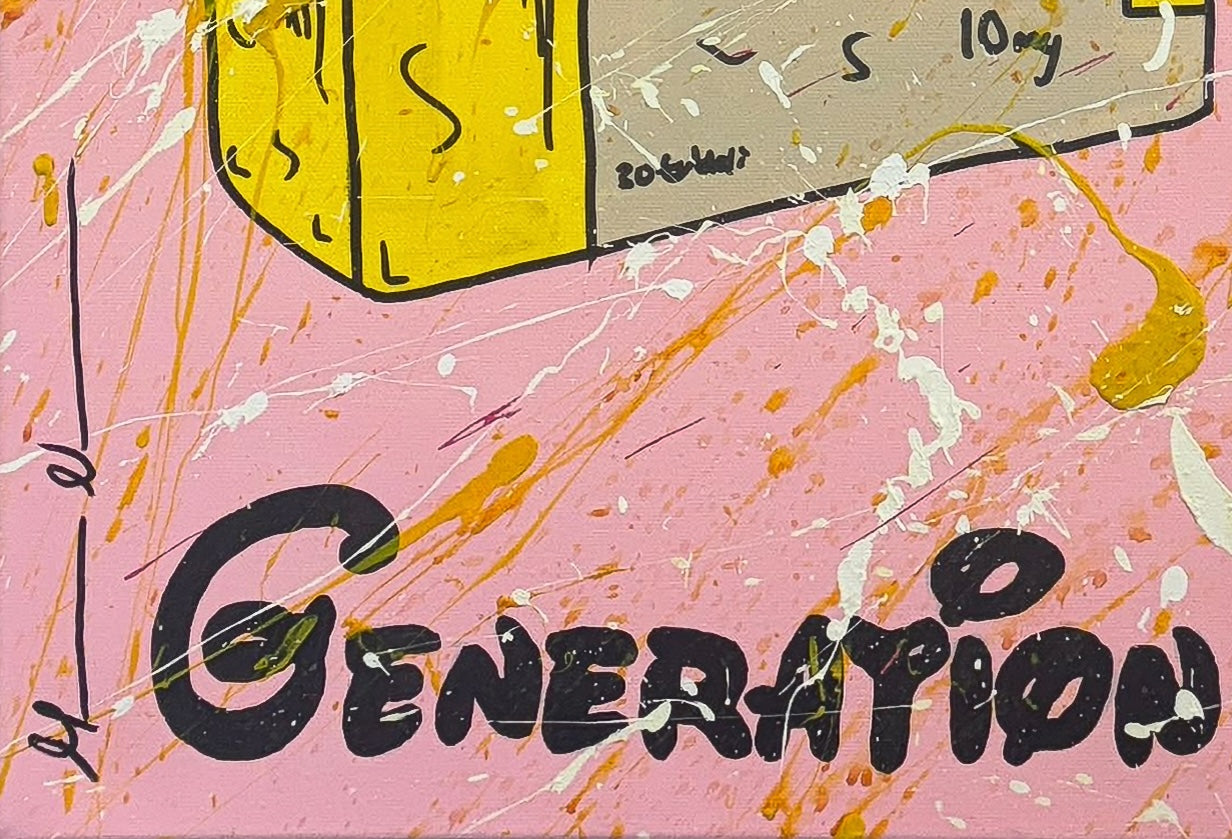 Mason Newman original 1-of-1 painting on display at Creed Gallery Ascot, ideal for luxury London and Berkshire interiors.