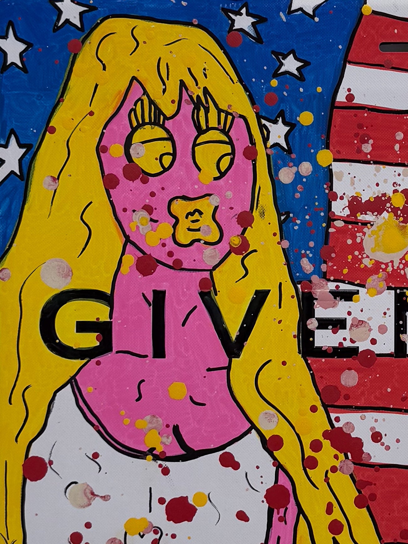 Mason Newman original 1-of-1 painting on display at Creed Gallery, ideal for luxury Central London and Ascot interiors.