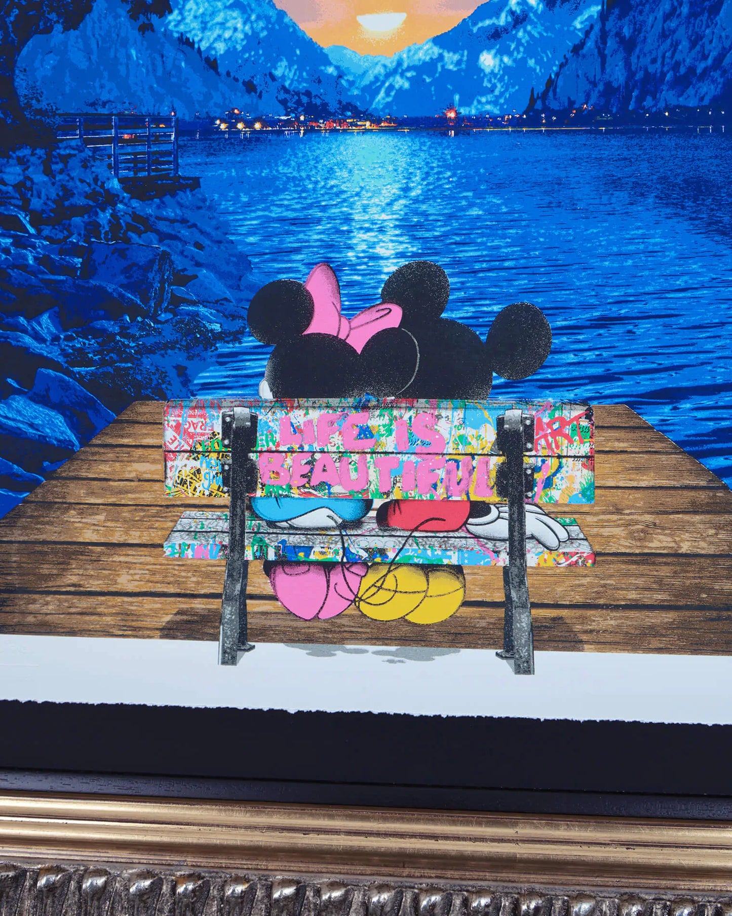 Mr Brainwash A World Full of Wonder Disney limited edition silkscreen, Creed Gallery Ascot, Berkshire.