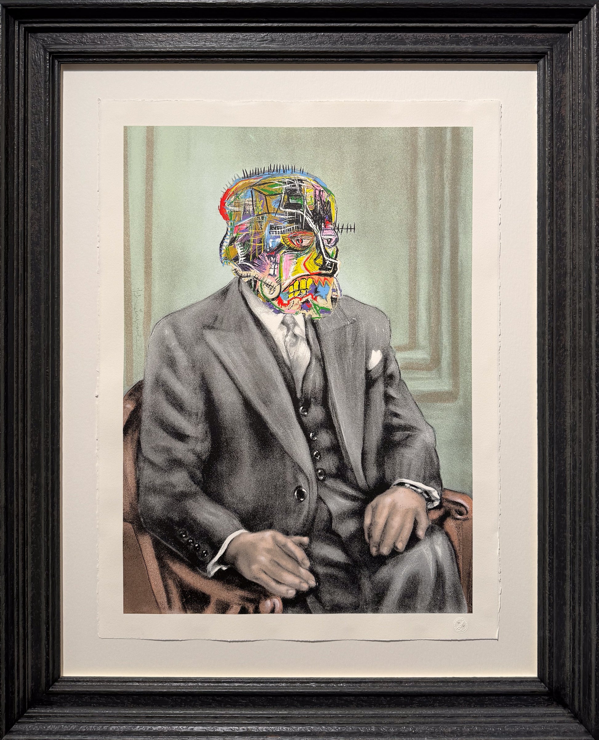 Mr Brainwash BasquiART limited edition, Basquiat homage Pop Art, Creed Gallery Ascot, Berkshire.