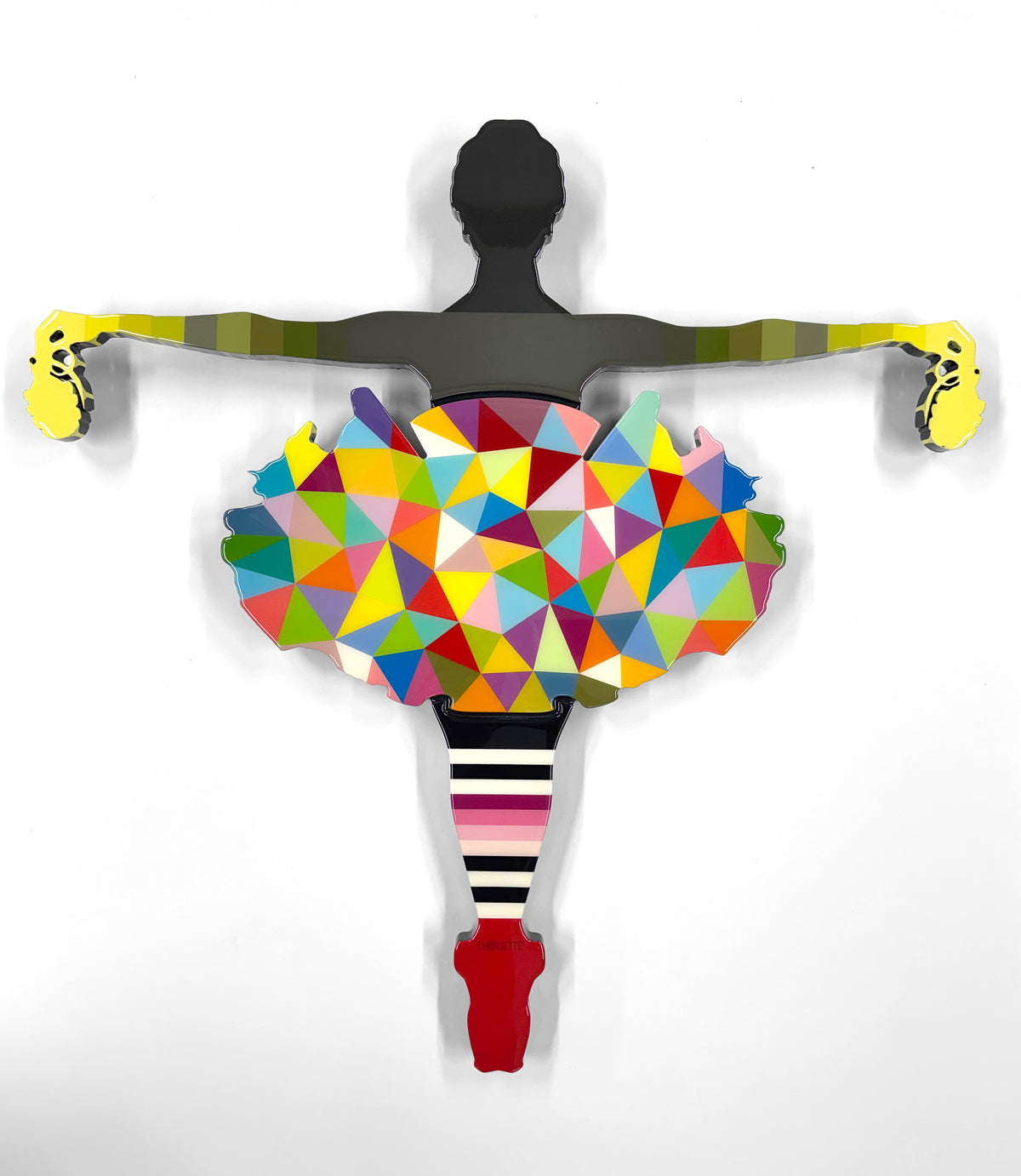 Lhouette | Drop the Bomb Geo | Original Wall Sculpture