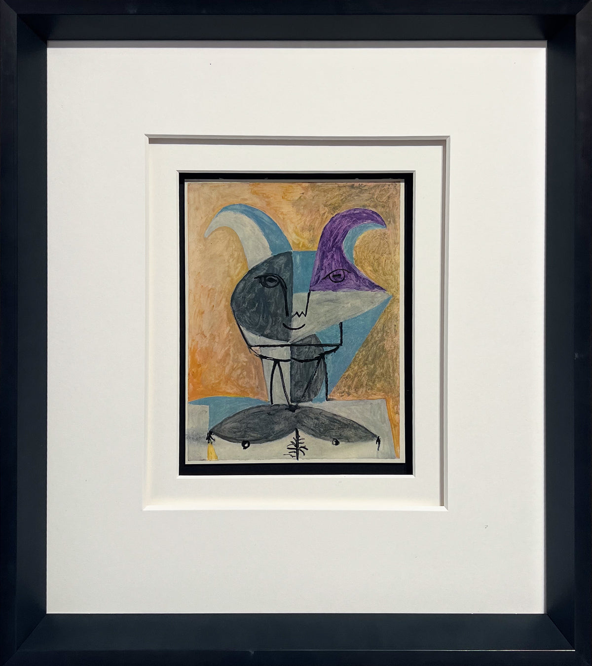 Picasso bust portrait of a mythological faun