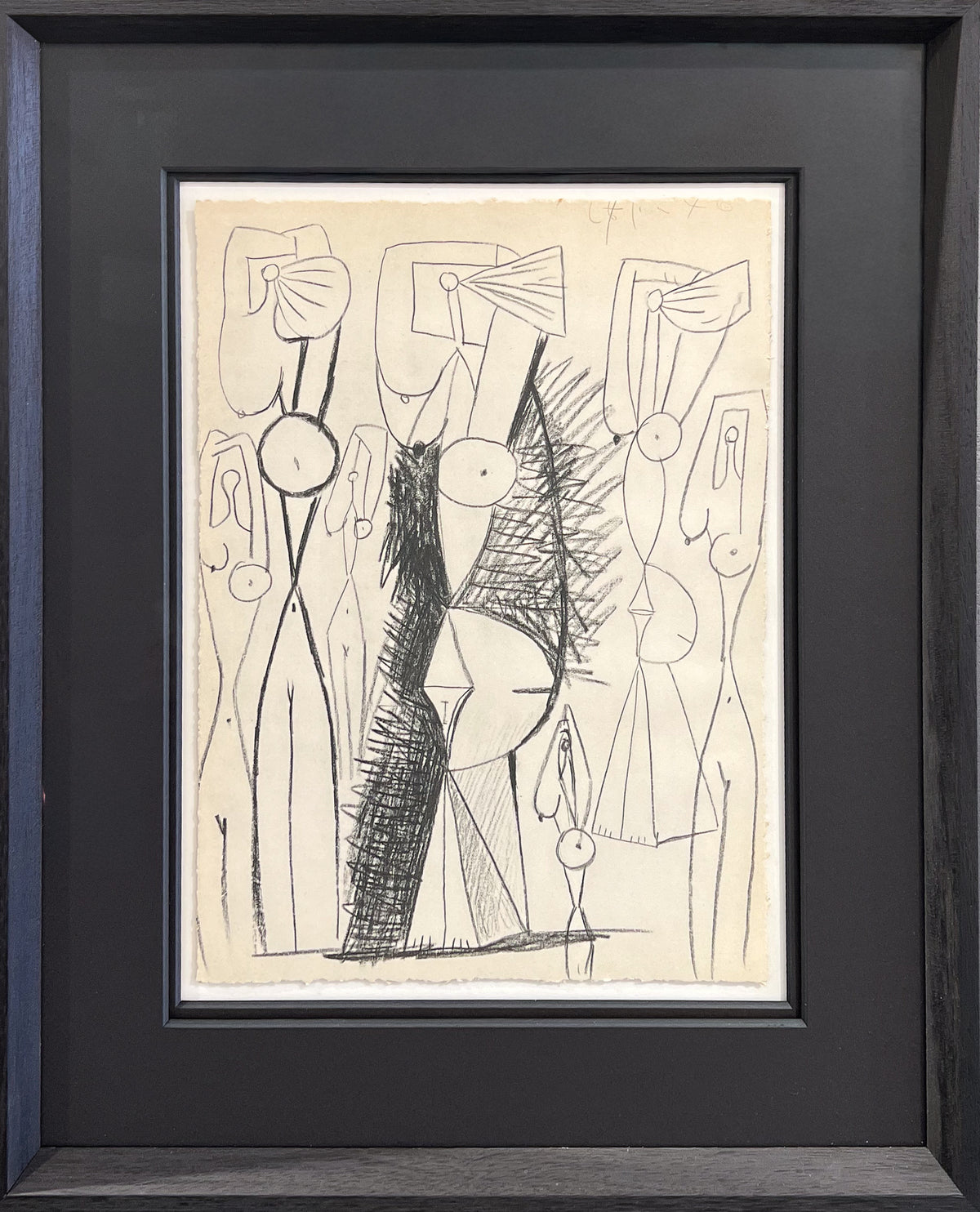 Picasso line drawing dated 27 January 1946