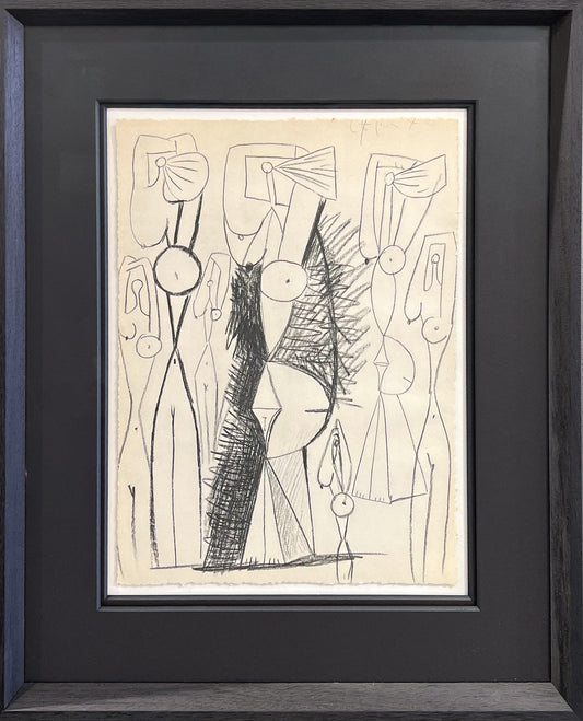 Picasso line drawing dated 27 January 1946