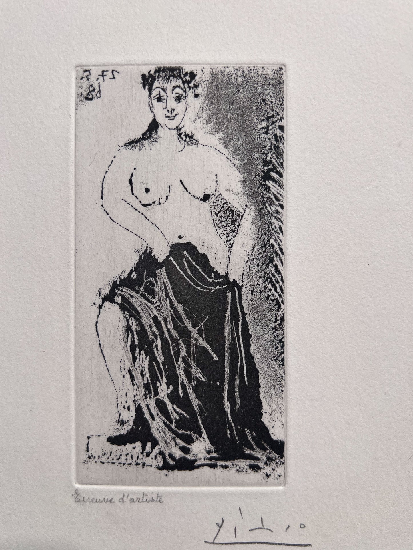 Pablo Picasso Une Maja 1968 sugarlift aquatint epreuve d'artiste La Celestine suite Crommelynck, Creed Gallery Ascot.