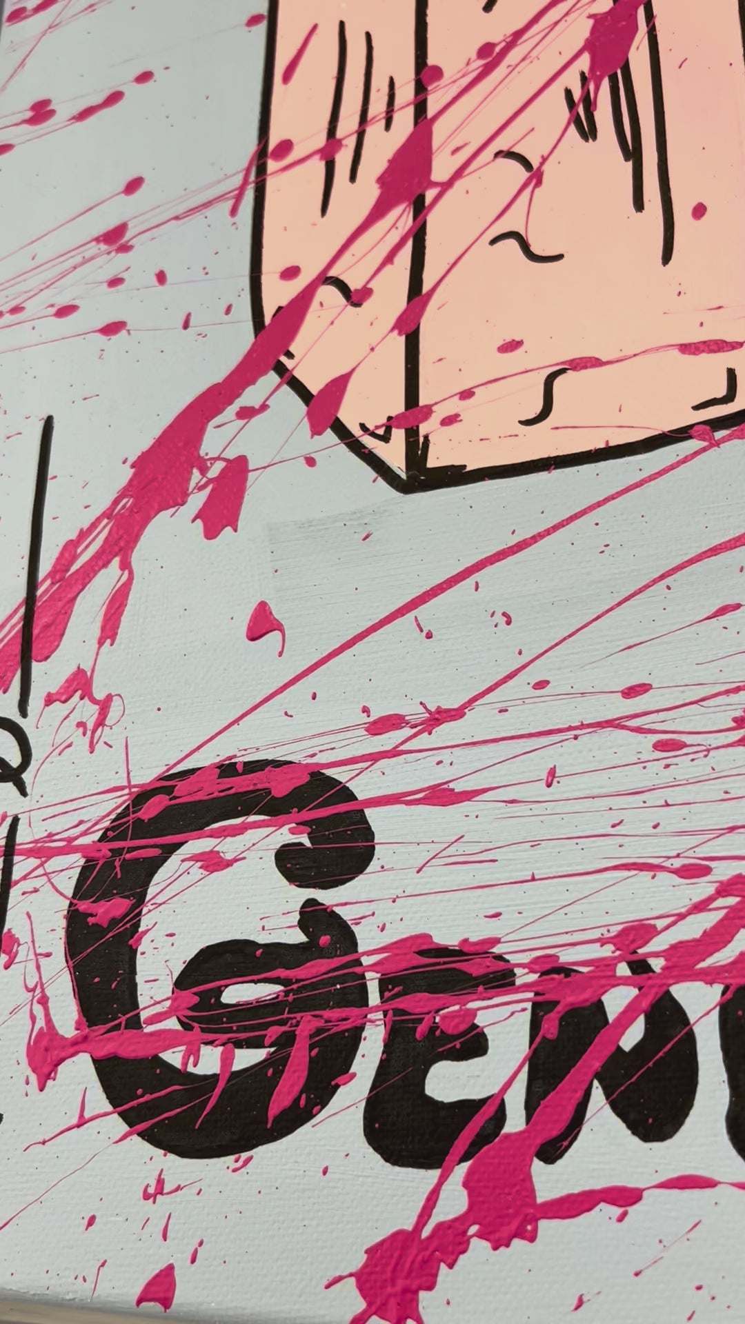 Mason Newman original 1-of-1 painting displayed in-gallery, ideal for luxury London and Berkshire interiorscanvas.