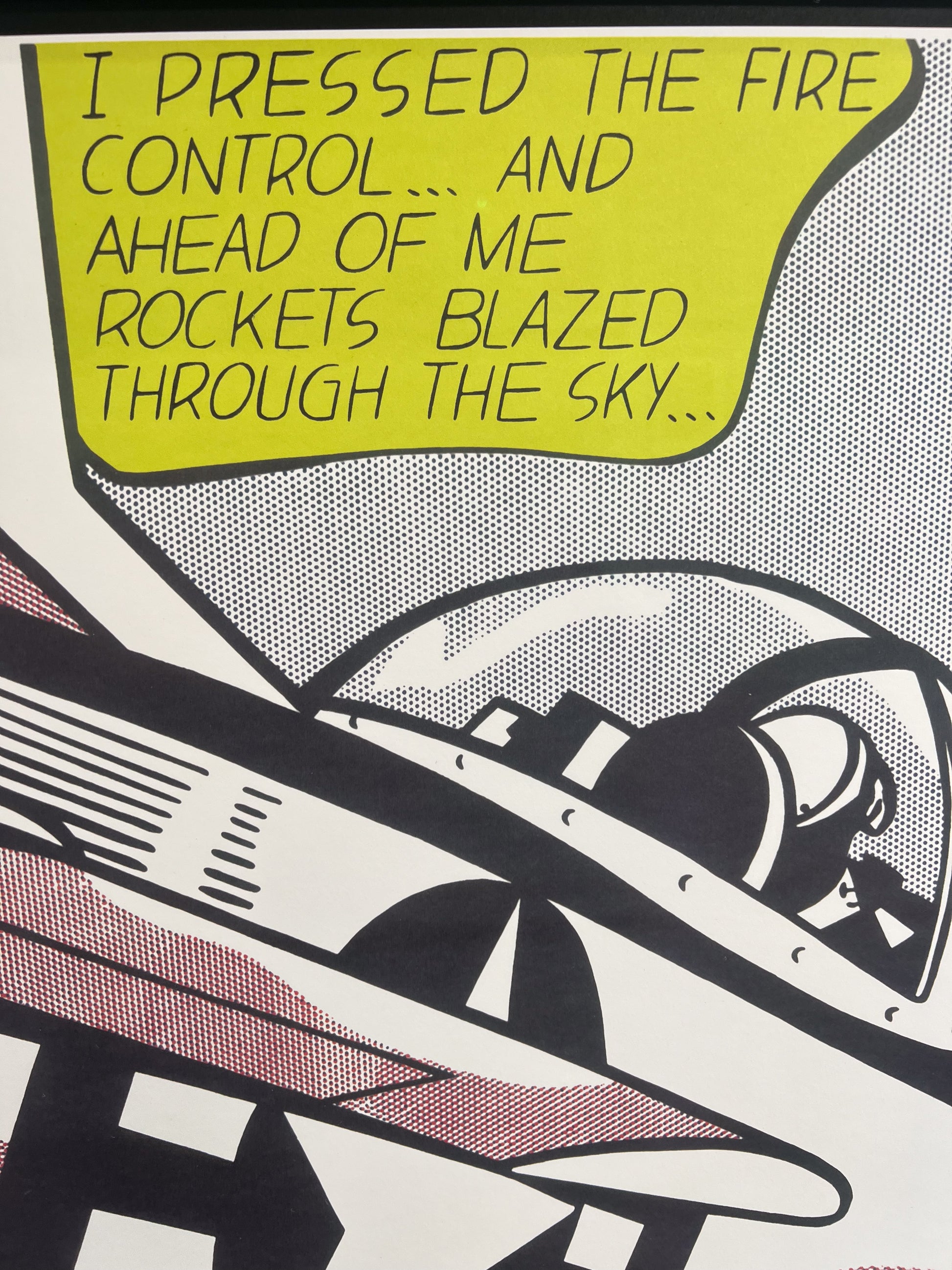 Roy Lichtenstein Whaam diptych Tate Gallery Edition offset lithograph, Pop Art, Creed Gallery Ascot, Berkshire.