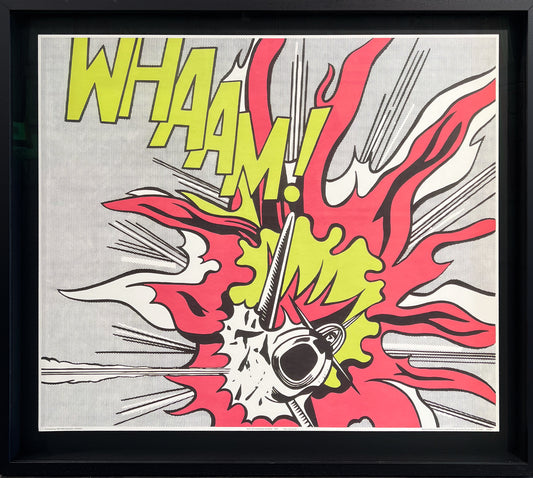 Roy Lichtenstein Whaam right panel Tate Gallery Edition offset lithograph, Creed Gallery Ascot, Berkshire.