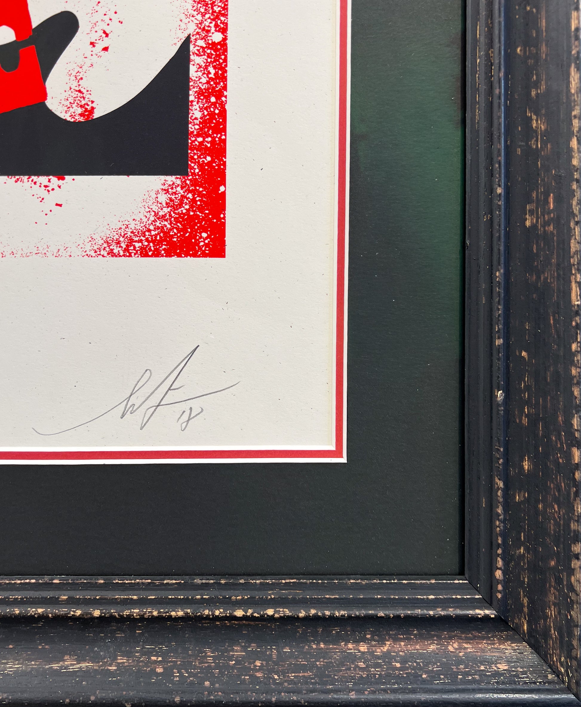 Shepard Fairey OBEY Pen Nib Collage Andre the Giant signed, Creed Gallery Ascot, Berkshire.