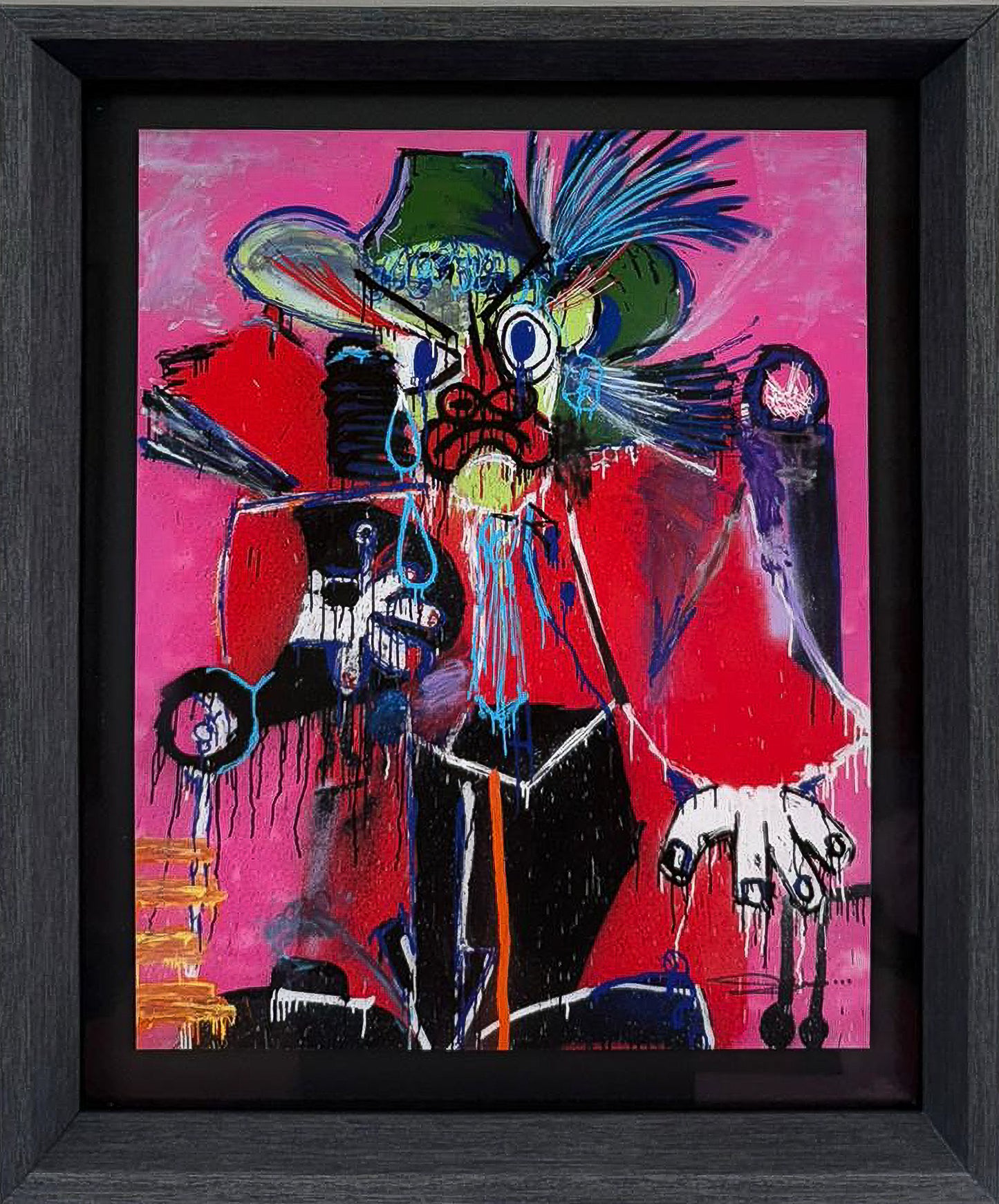 Slawn's Must Get Beer, a loose gestural sketch of a face in a wide-brimmed hat and bandana