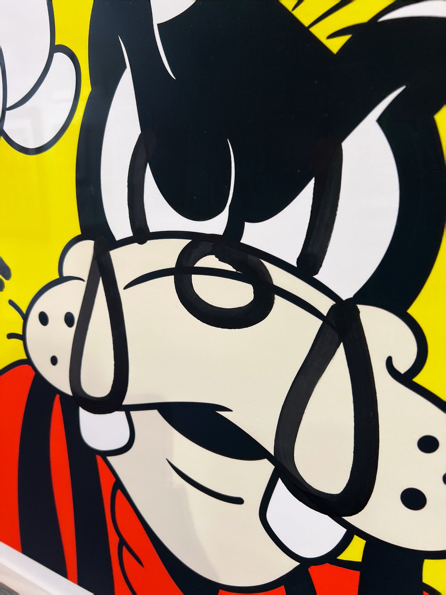 Slawn x Opake Goofy limited edition collaboration, Creed Gallery Ascot, Berkshire.