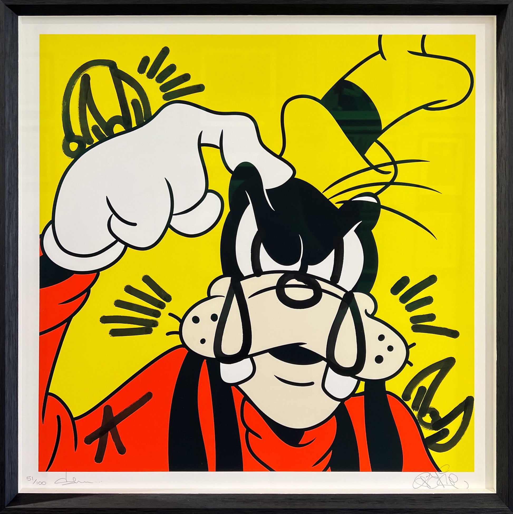 Slawn x Opake Goofy limited edition collaboration, Creed Gallery Ascot, Berkshire.