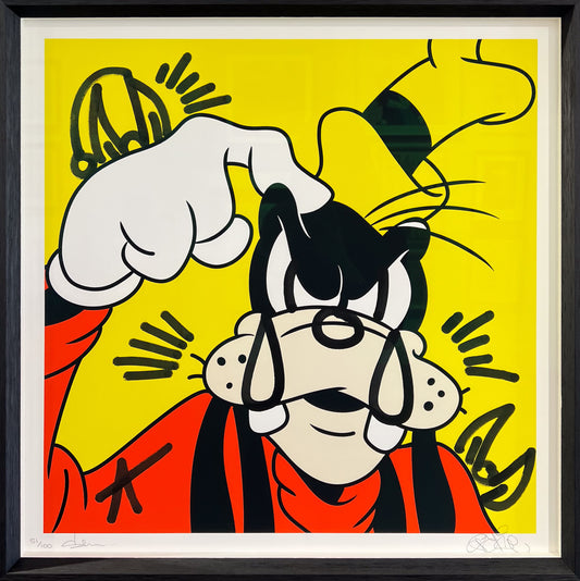Slawn x Opake Goofy limited edition collaboration, Creed Gallery Ascot, Berkshire.